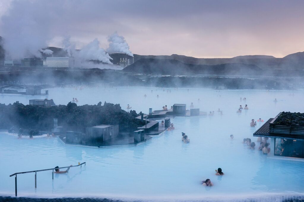 Blue Lagoon Iceland closed because of volcano eruption